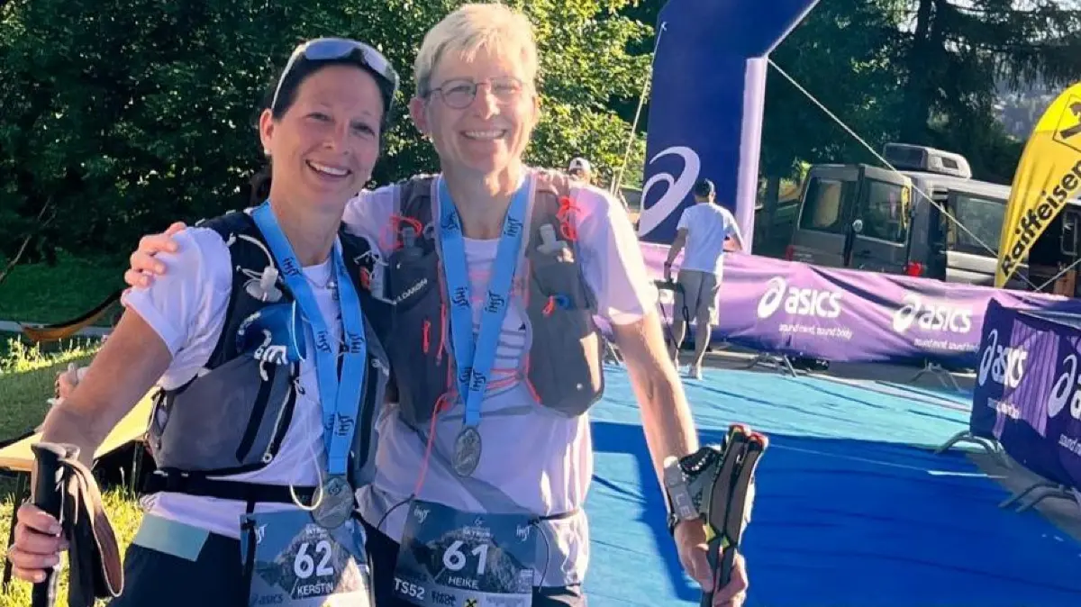 Kerstin Konstanzer und Heike Neumann waren fast 12,5 Stunden unterwegs.