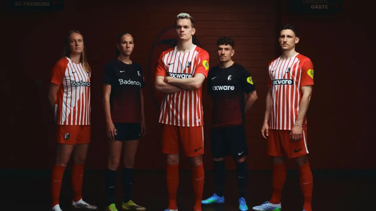 Der SC Freiburg hat sein Heim- und Ausweichtrikot für die neue Saison vorgestellt.