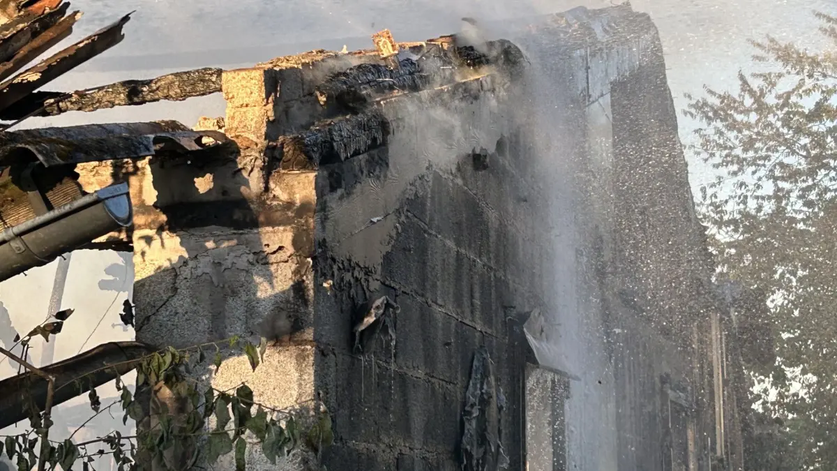 Brand auf einem landwirtschaftlichem Anwesen in Obermusbach