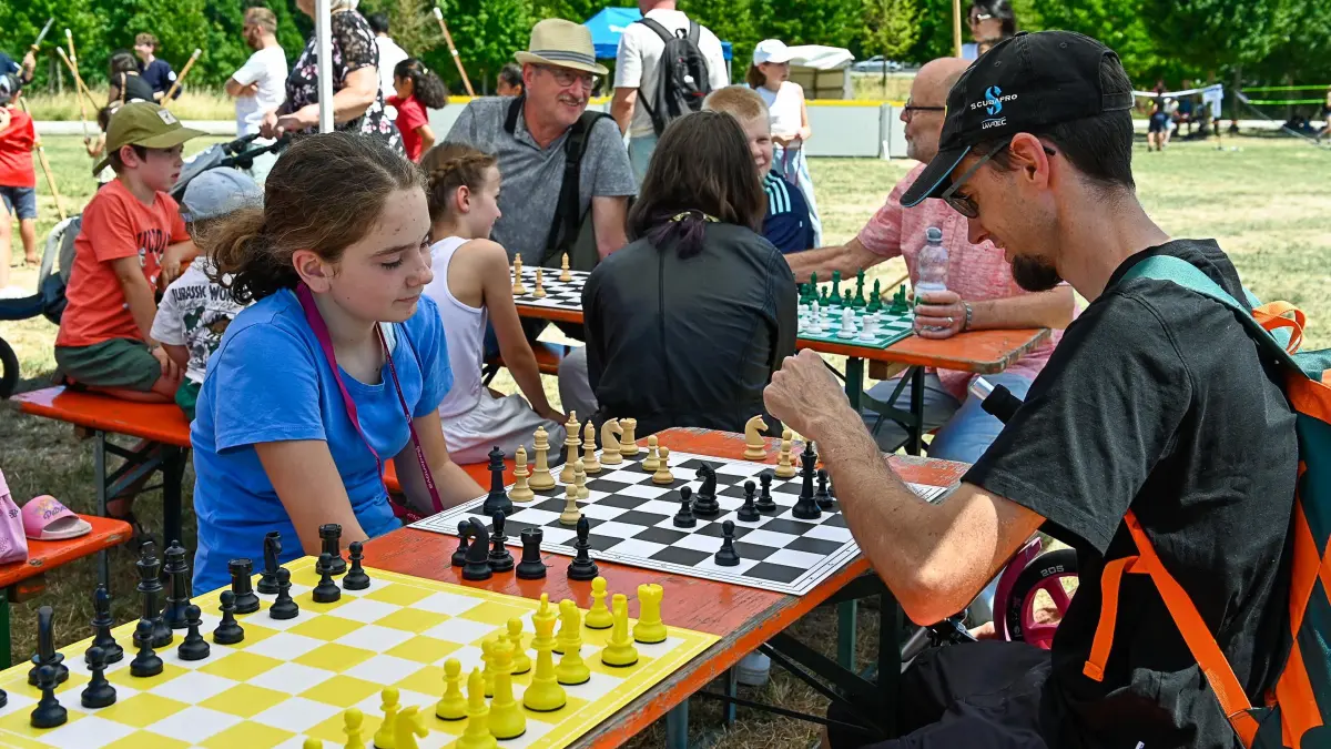 Beim Familiensportfest herrschte gute Stimmung.