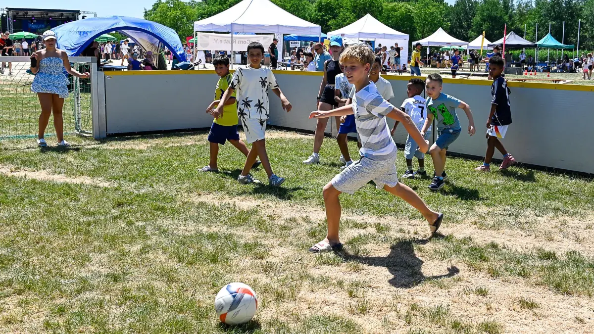 Beim Familiensportfest herrschte gute Stimmung.