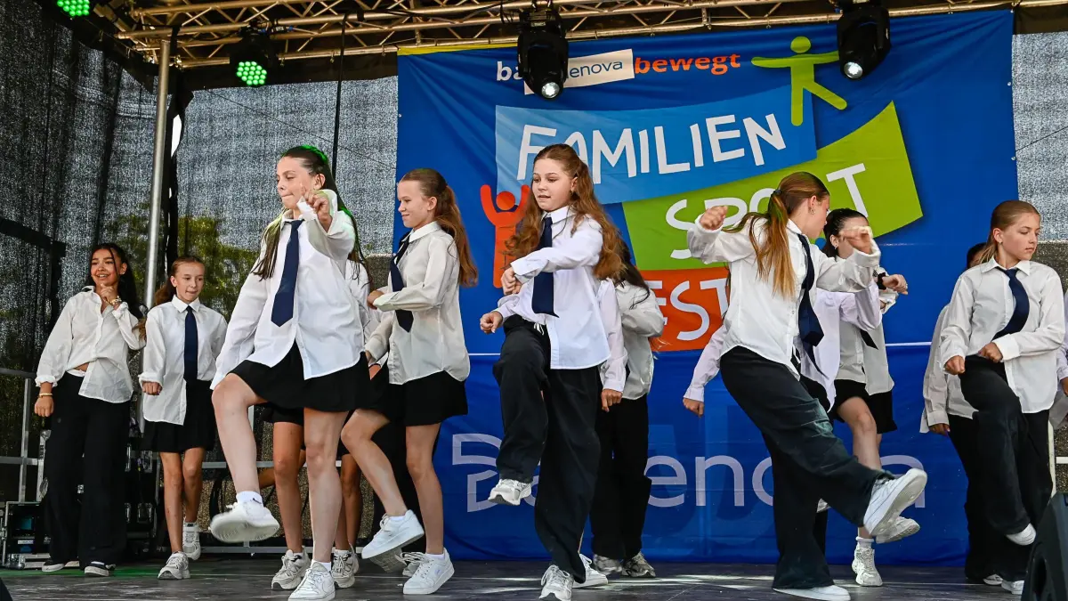 Beim Familiensportfest herrschte gute Stimmung.