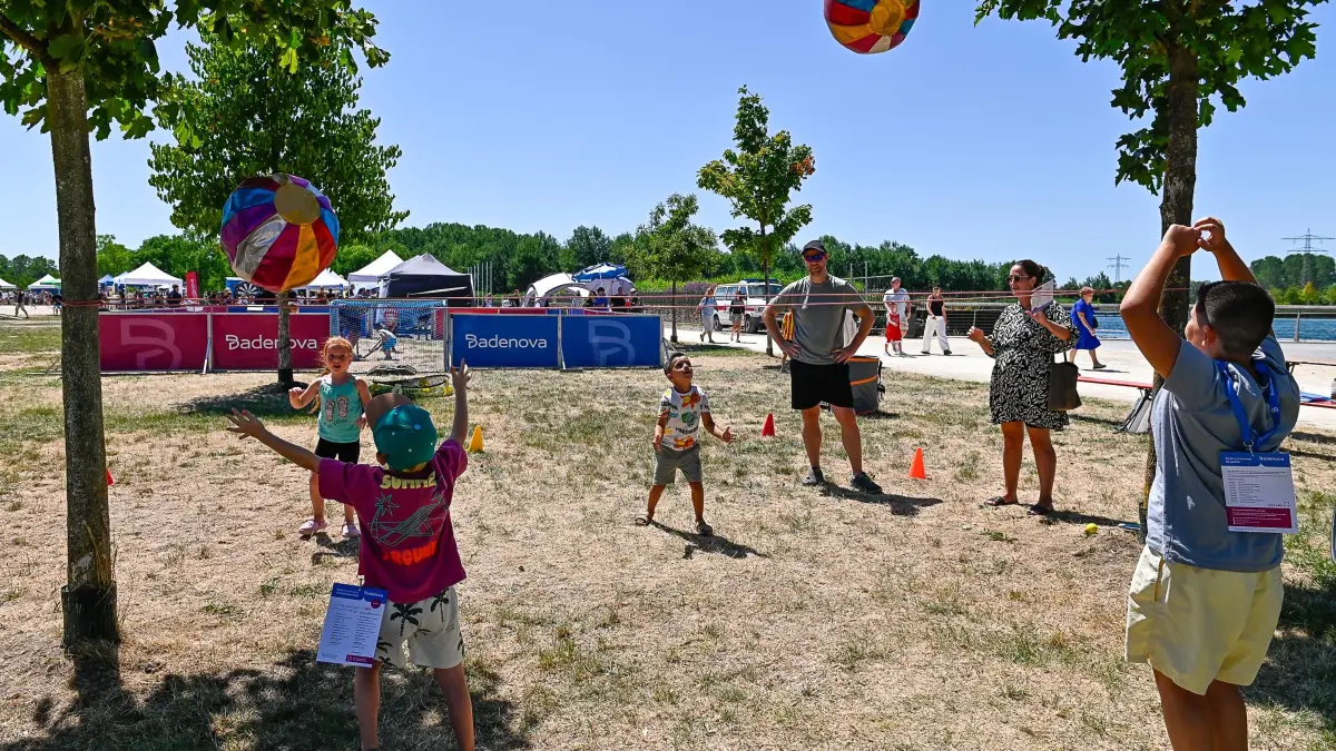 Beim Familiensportfest herrschte gute Stimmung.