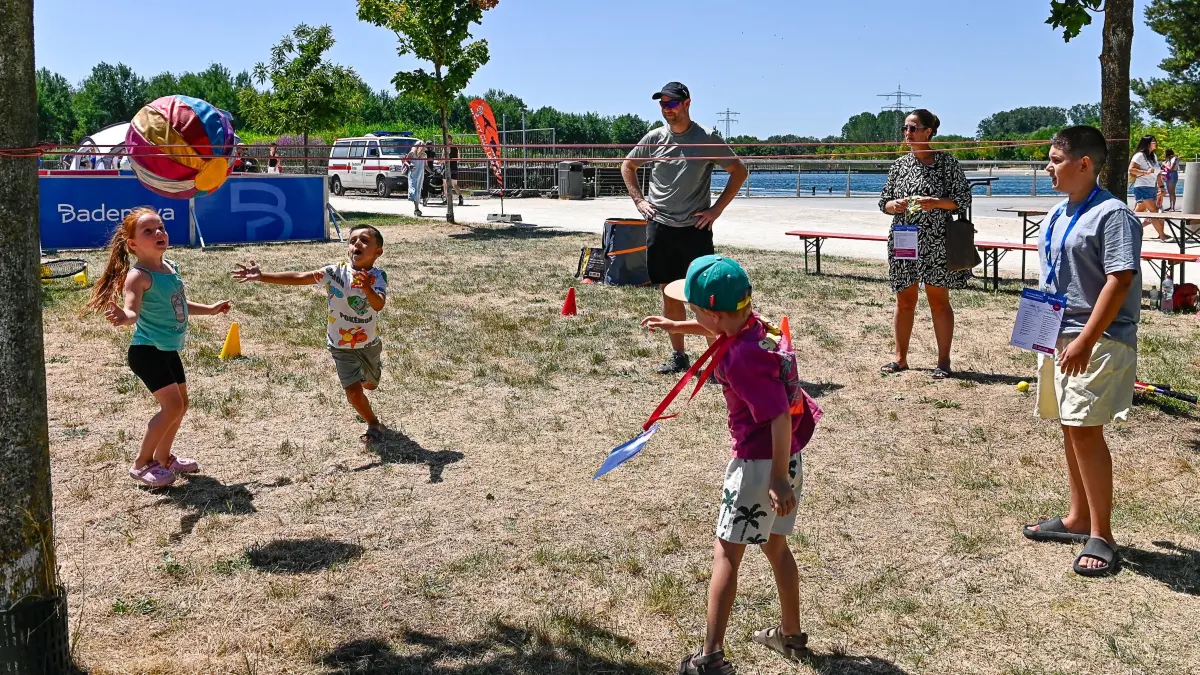 Beim Familiensportfest herrschte gute Stimmung.