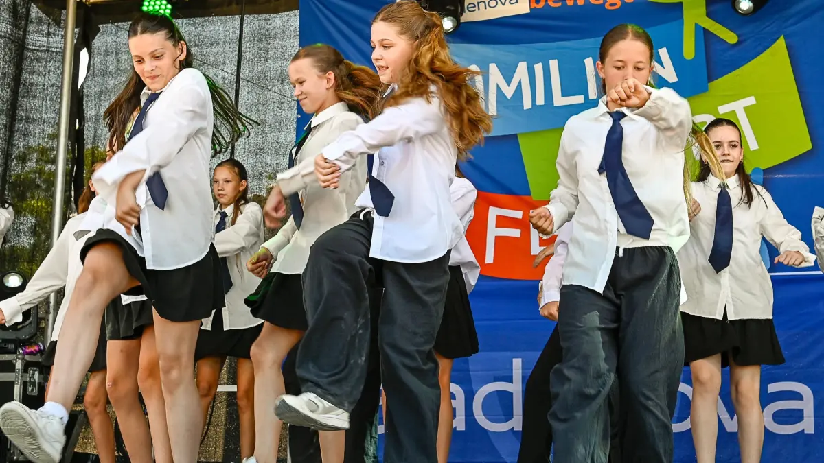 Beim Familiensportfest herrschte gute Stimmung.