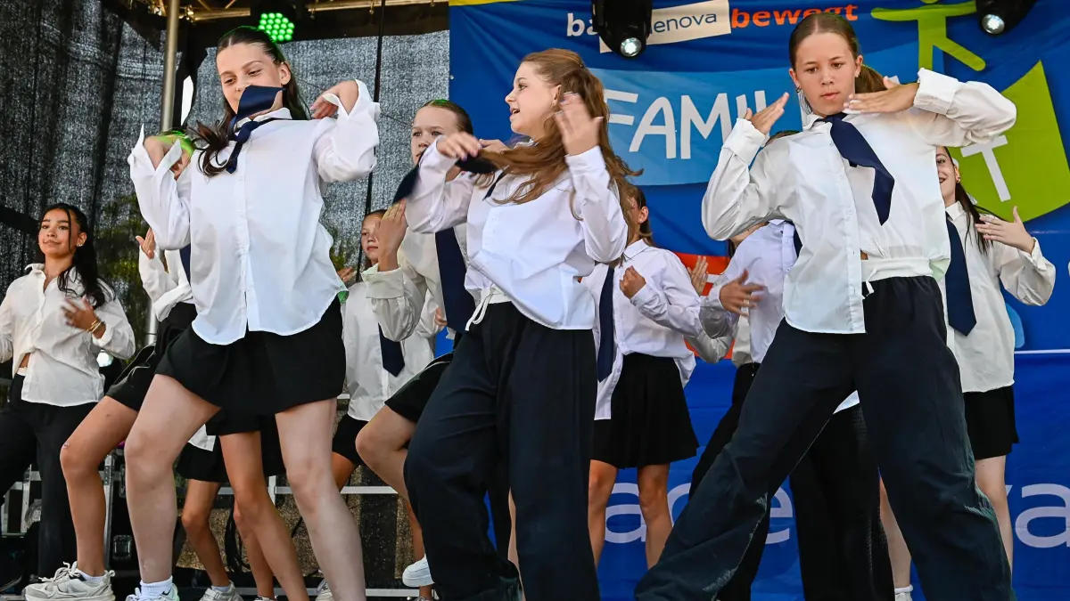 Beim Familiensportfest herrschte gute Stimmung.