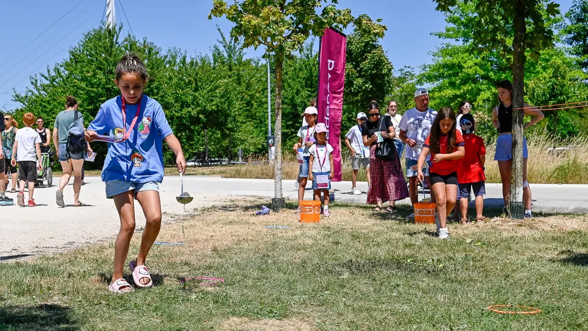 Beim Familiensportfest herrschte gute Stimmung.