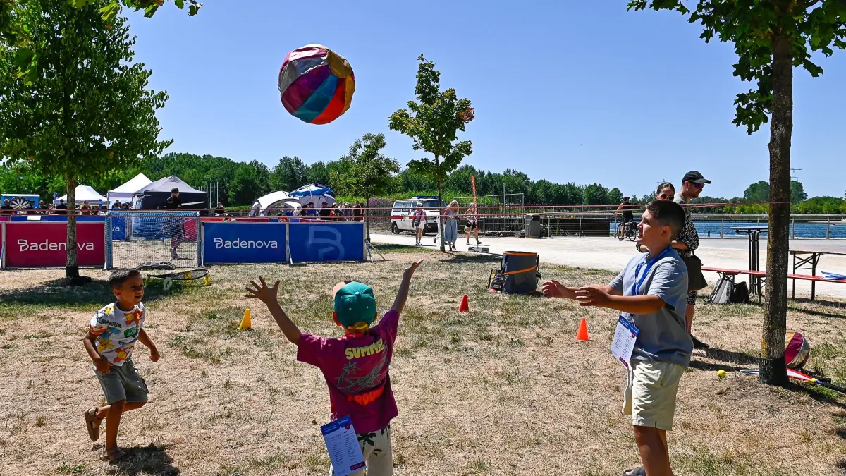 Beim Familiensportfest herrschte gute Stimmung.
