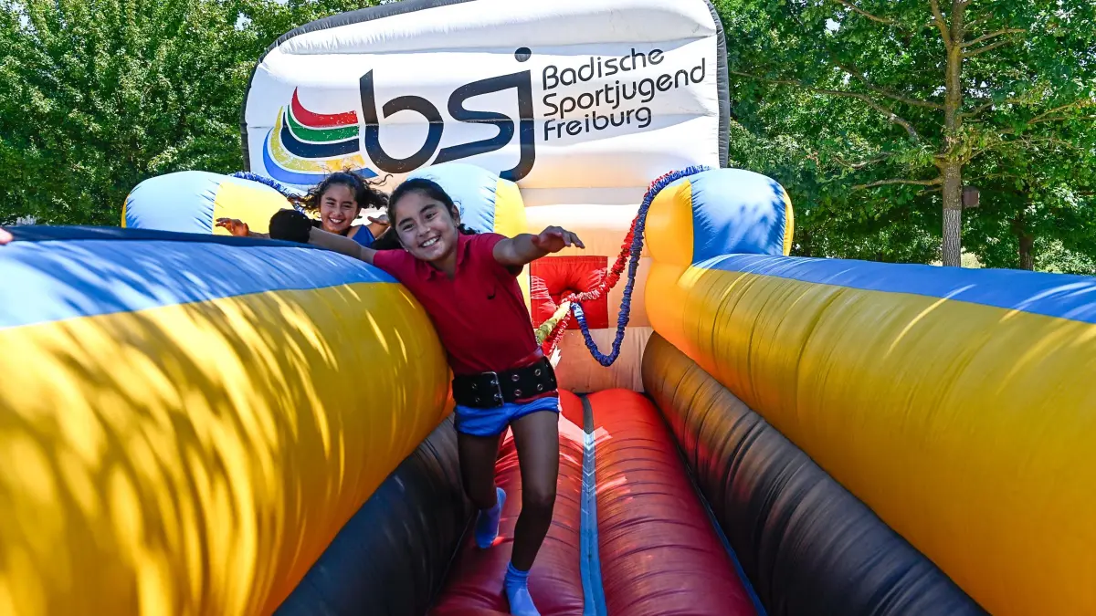 Die Kinder hatten beim Familiensportfest viel Spaß.