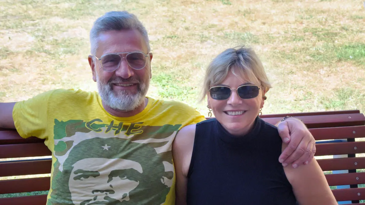 Sie durften beim Schwimmbadfest auch mal Gast sein: Bademeister Siggi Tinkhauser und seine Gattin Silke, die das Bistro managt.