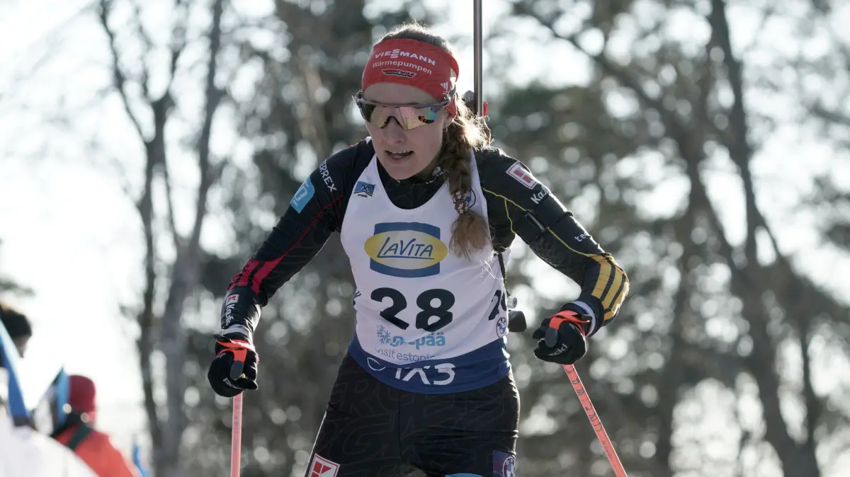 Estonia Biathlon World Cup, Otepaa, Estonia, 13.03.2026, Biathlon, World Cup Janina Hettich-Walz of Germany GER performs during Womens Sprint Biathlon World Cup race in Otepaa, Estonia, 13.03.2026. Photo: Roman Koksarov RKF Otepaa Estonia Copyright: xRomanxKoksarovx RKO04187.JPG