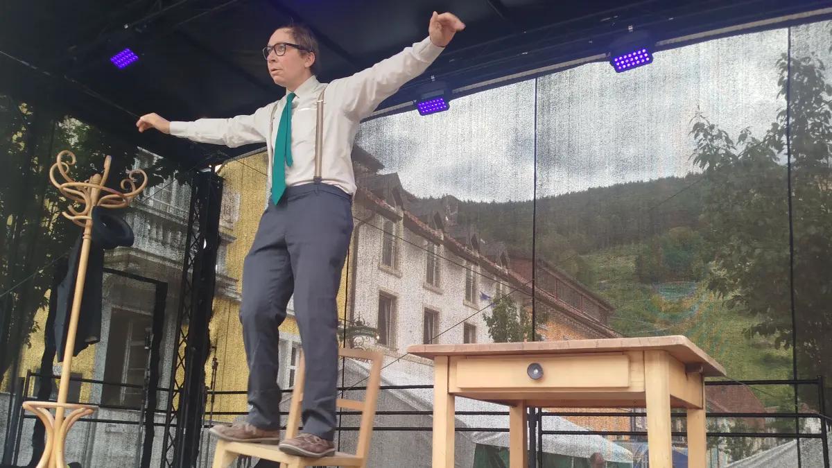 Flender Comedy begeisterte nicht nur die kleinen Besucher beim Todtnauer Städtlifest.