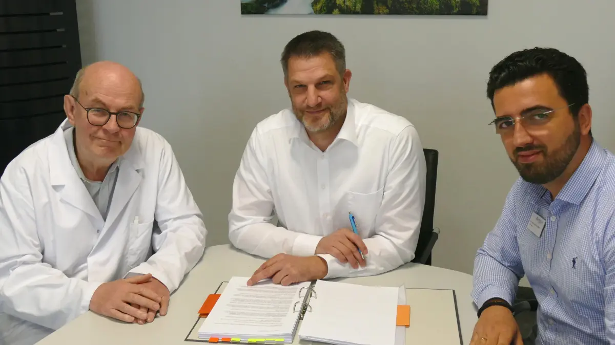 In neuer Verantwortung als Chefärzte und kaufmännischer Direktor (von links): Dr. Franz van Erckelens, Paul Böhringer und Dr. Novi Mladen Galić.