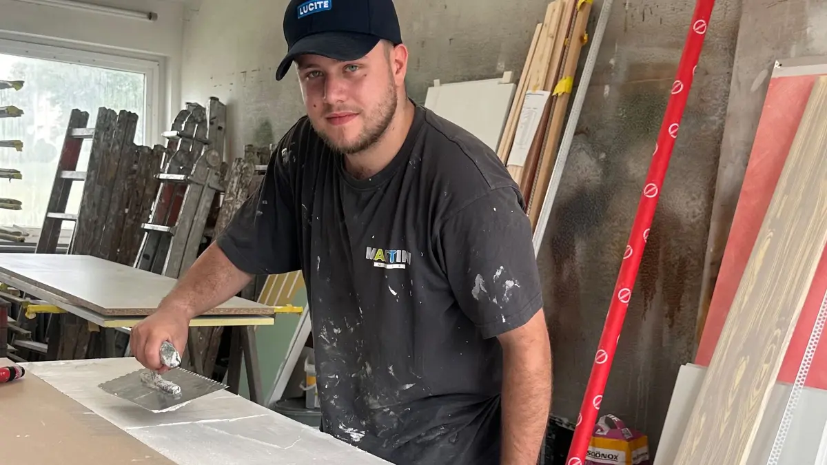 Calvin Klewer hat die schwierige Phase in der Ausbildung gemeistert und an Zuversicht gewonnen: „Ich freue mich auf das, was kommt.“