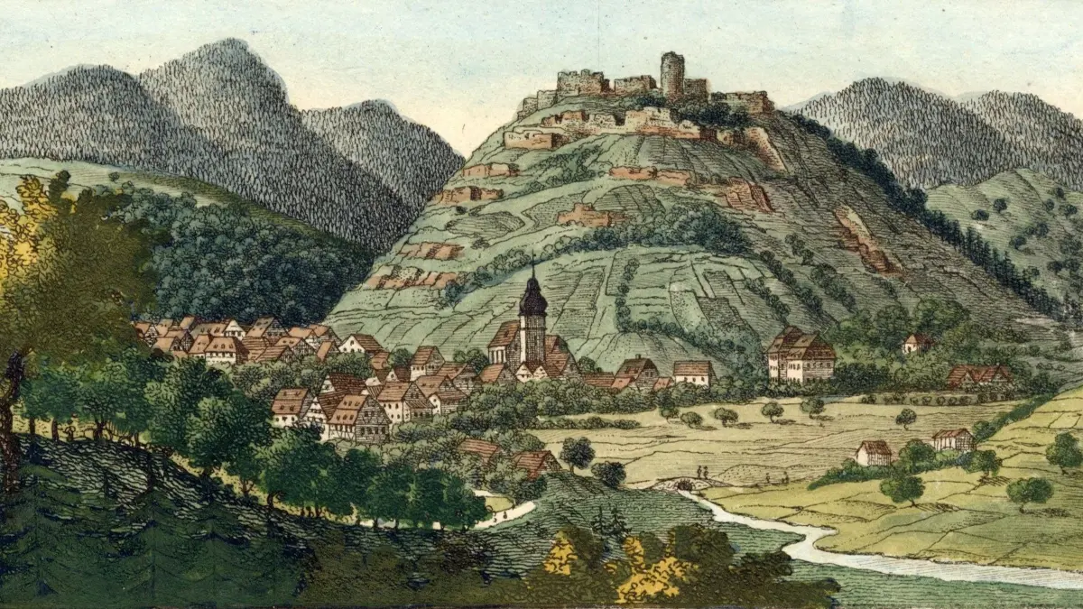 Der Marktflecken Schramberg zu Beginn des 19. Jahrhunderts