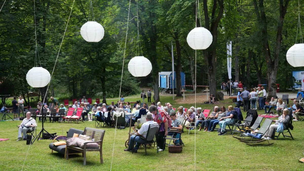 So sieht das Picknick am Rondell in Vöhringen aus.