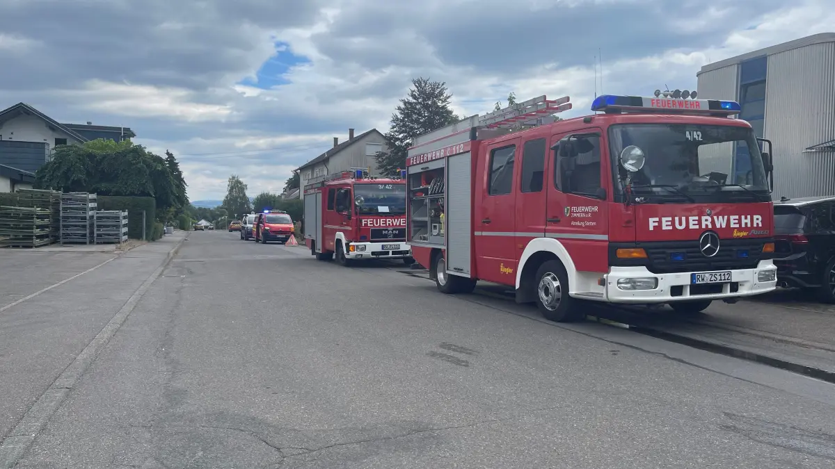 Brand bei der Firma KEIM in Zimmern.