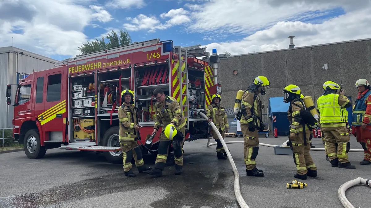 Brand bei der Firma KEIM in Zimmern.