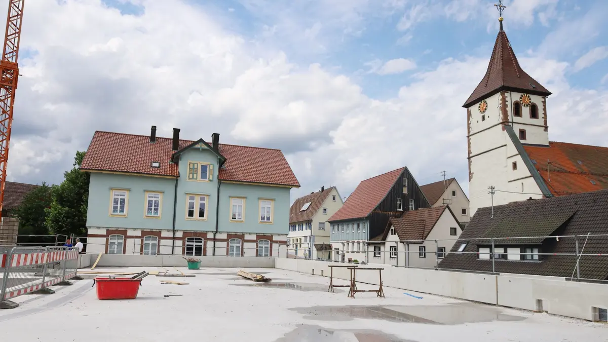 Auf dem Dach des Neubaus für die Betreuungsräume wird eine Photovoltaikanlage installiert.