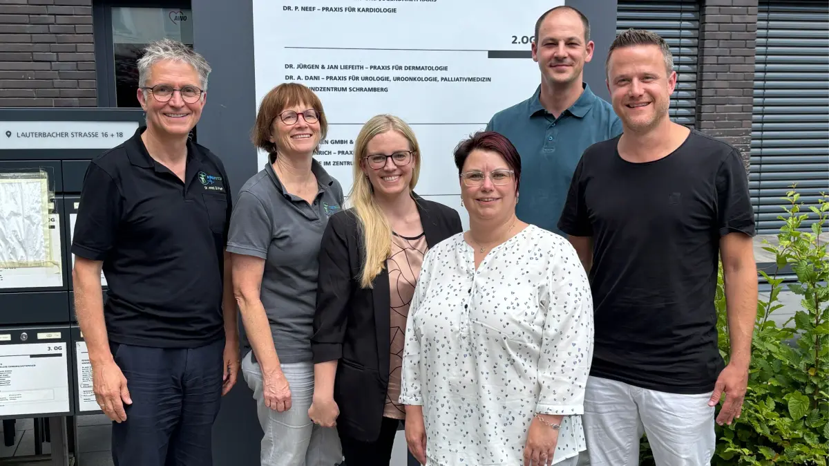 Weiter auf Wachstumskurs (von links): Gebhard Pfaff, Susanne Andreae, Sandra Martin, Janine Broghammer, Felix Urbat und Peter Flaig.