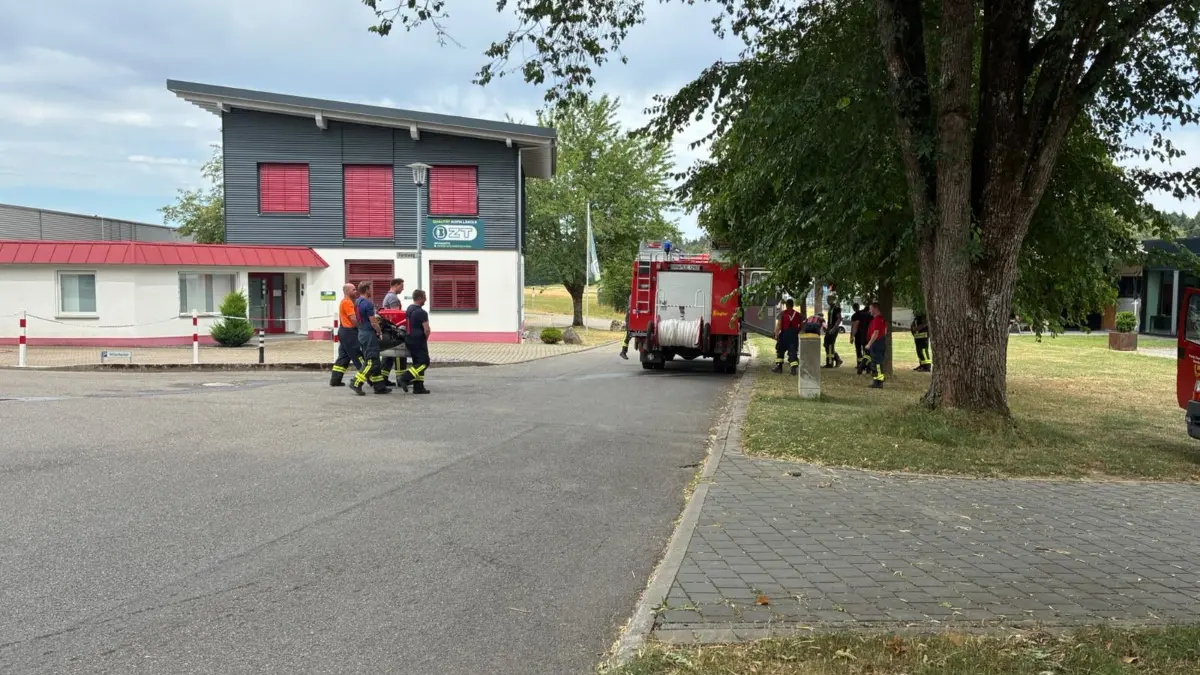 Die Feuerwehr rückte zu einem Vegetationsbrand aus.