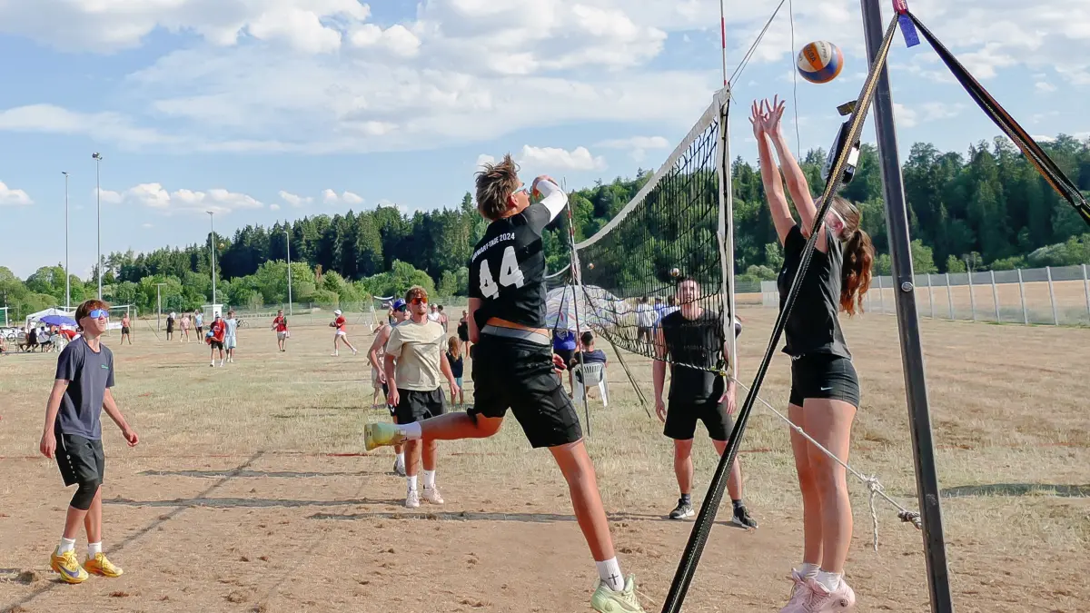 Auch die Volleyballmatches sind mittlerweile ein fester Bestandteil der FC-Sommerfeste.
