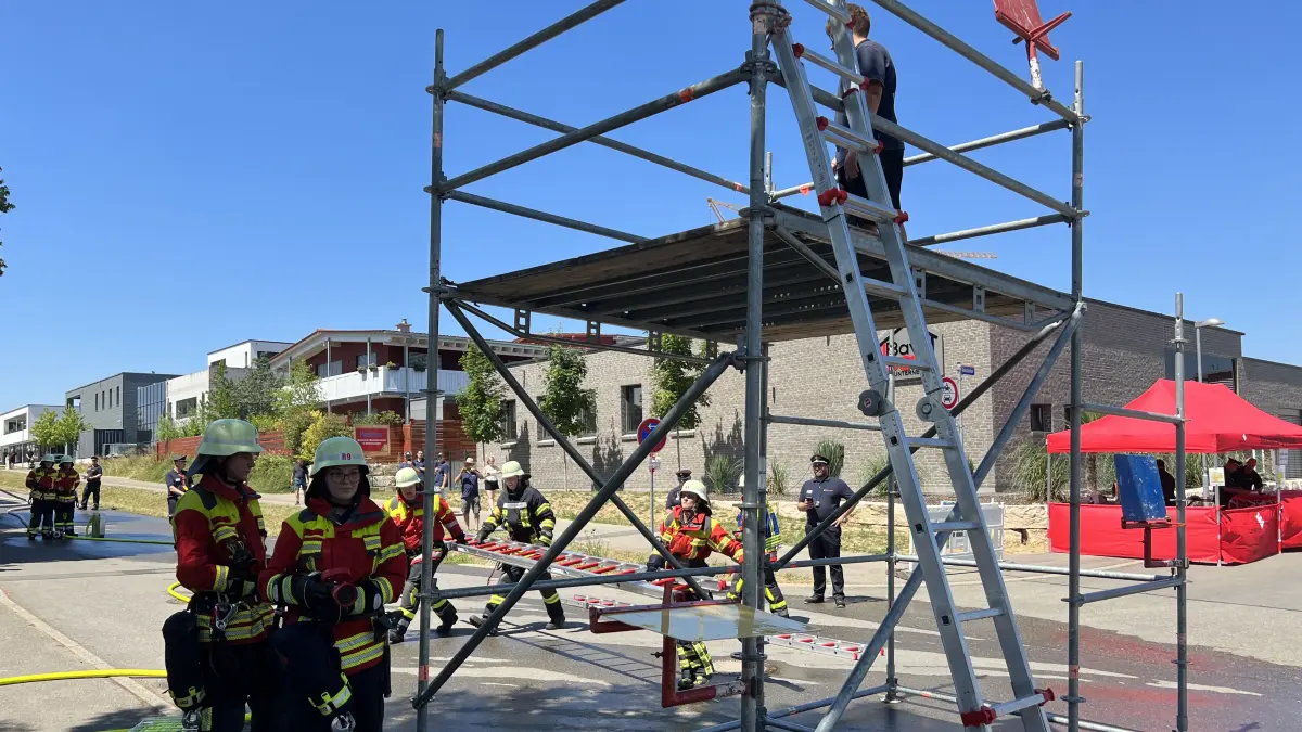 Die Starzacher Feuerwehr legte das Leistungsabzeichen in Bronze ab.