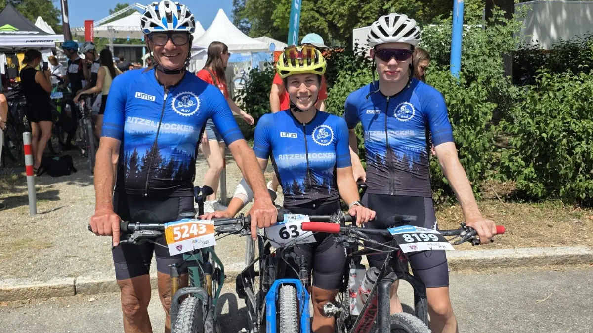 Reinhard Braun, Luca Neumaier und Selina Mink RSV Fischerbach