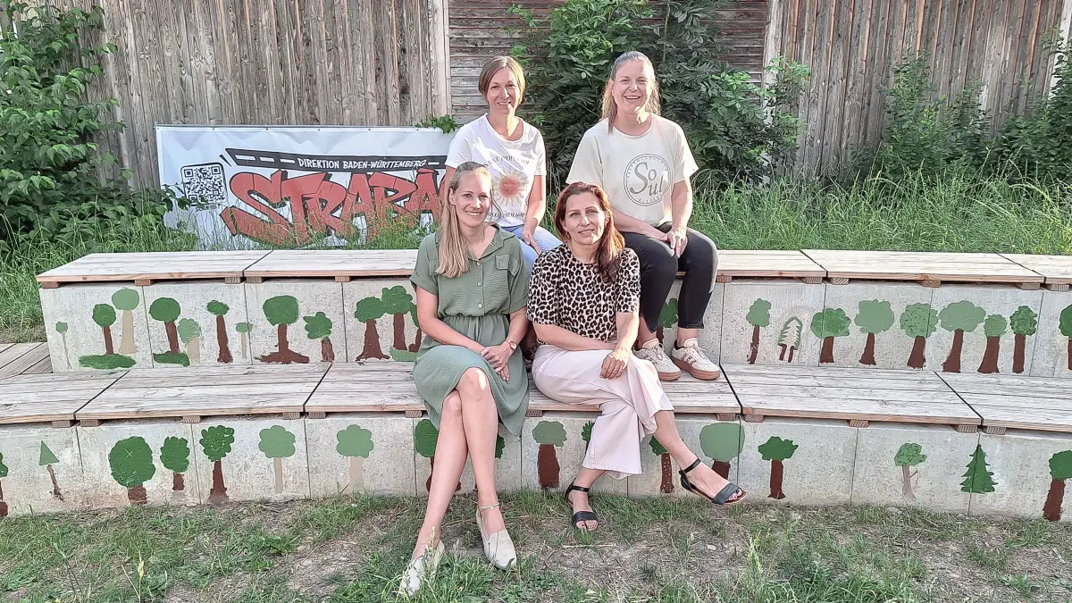 Gut aufgestellt startet der Wolterdinger Grundschulförderverein ins neue Vereinsjahr: Kassiererin Simone Schenkenbach (vorn, von links), Vorsitzende Adina Mauz, sowie Beisitzerin Karolin Baier (hinten) und Vize-Vorsitzende Julia Auer.