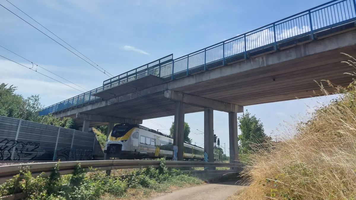 Bahnbrücke in Niederschopfheim