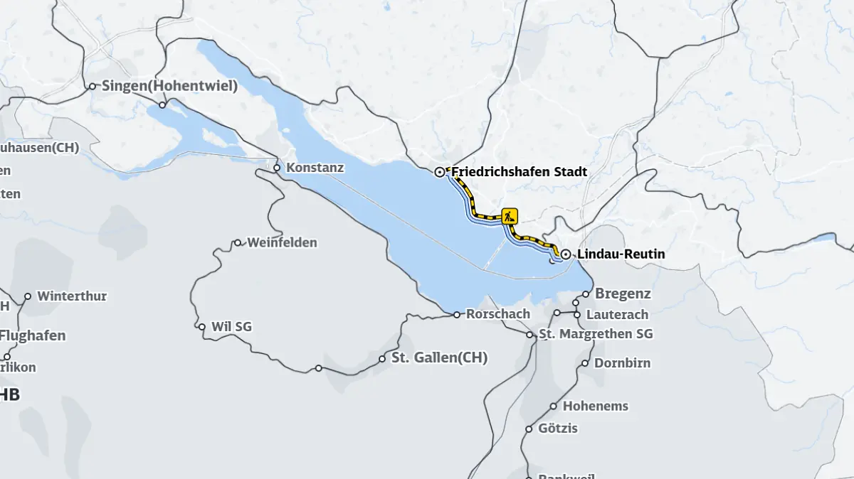 Bahnsperrung zwischen Friedrichshafen und Lindau
