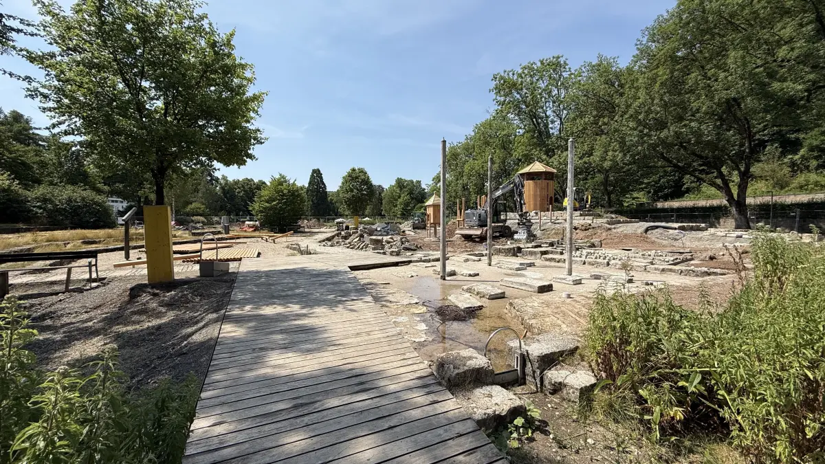Der Klebspielplatz in Nagold ist noch immer eine Baustelle.
