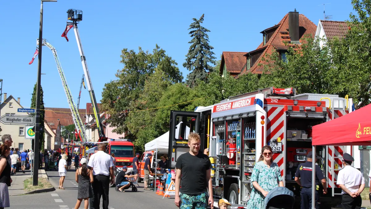 Beim Kreisfeuerwehrtag mit 175 Jahre Feuerwehr Rottenburg war viel los.