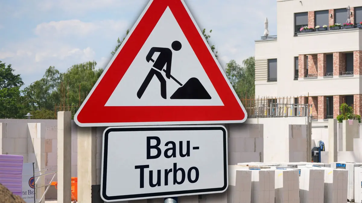 Fotomontage Bau-Turbo