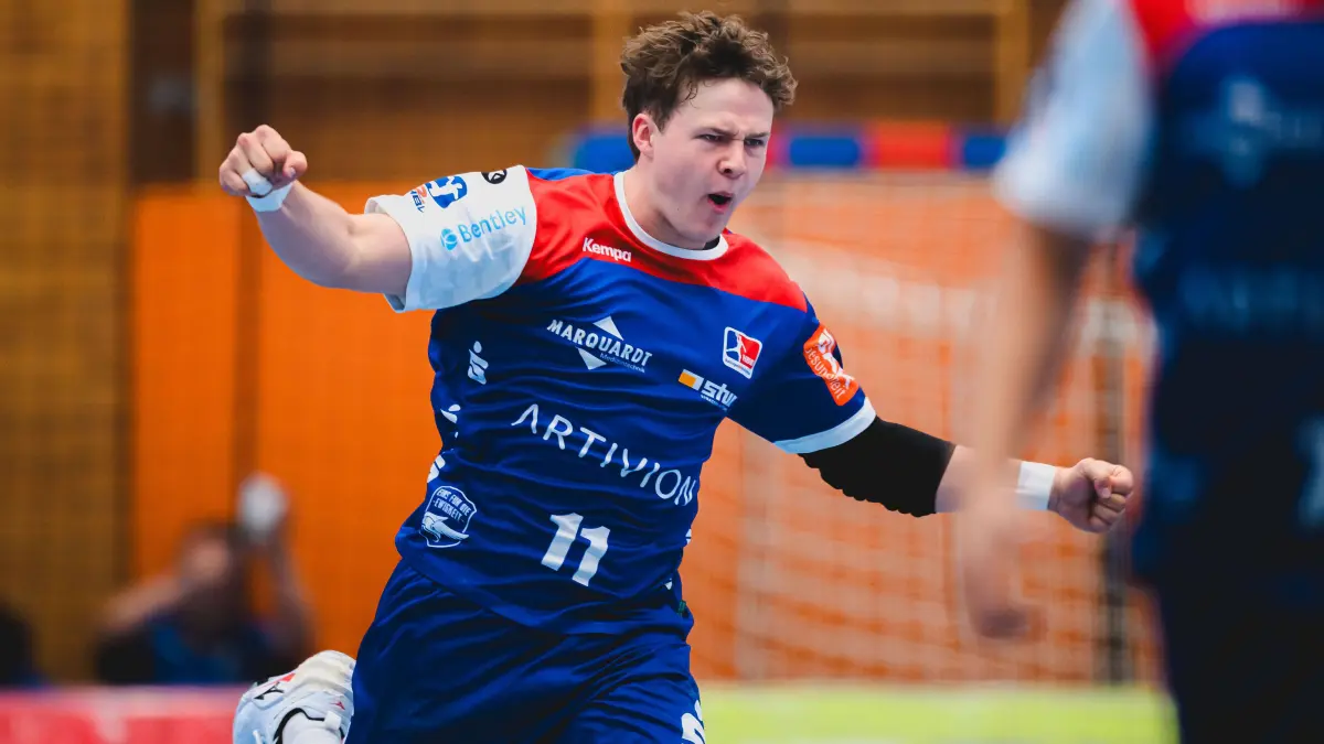 Bennet Strobel vom HBW Balingen-Weilstetten ist derzeit mit der U20-Nationalmannschaft bei der EM am Start