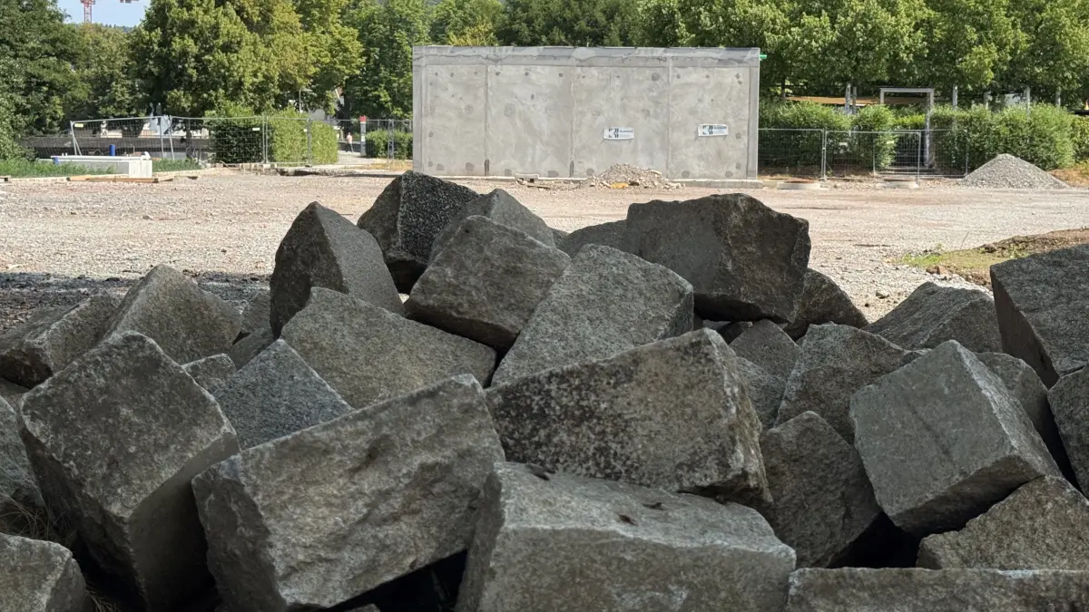 Baustelle im Krautbühlpark Nagold