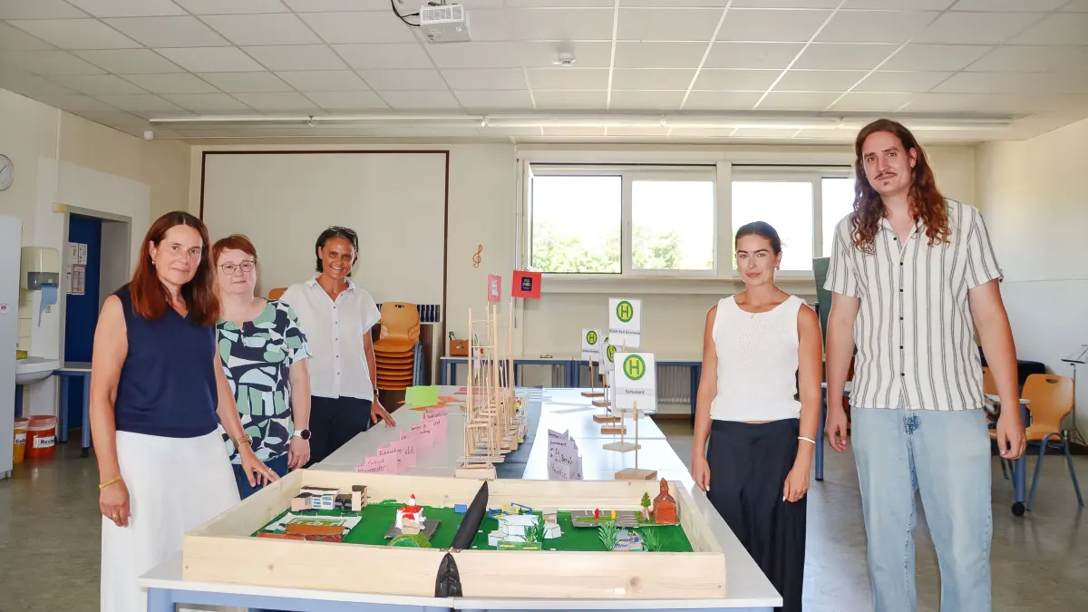 Mit dem CampusDay wird frischer Wind in die Grund-Werkrealschule gebracht. Bestens vorbereitet (von links) von Martina Engesser, Schulleiterin Stephanie Schweizer, Sybille Kieninger, Magdalena Klein und Steffen Pfaff.