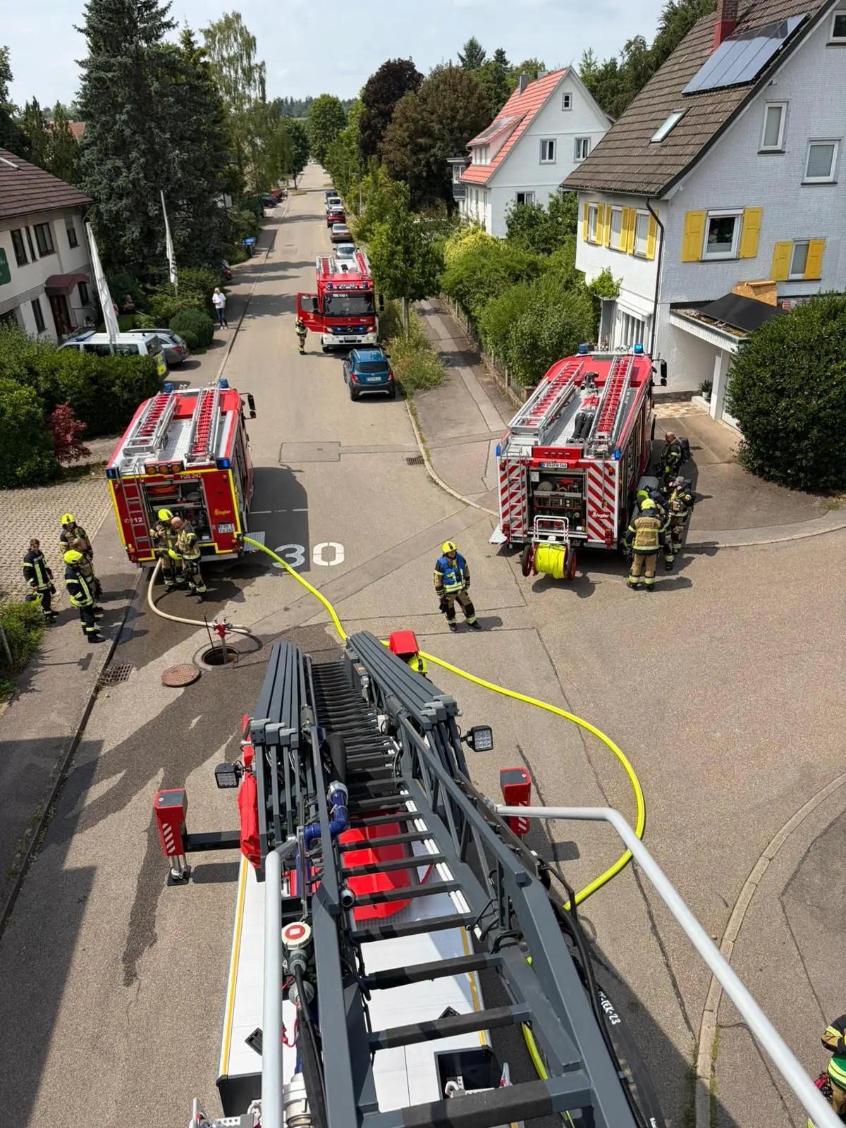 Die Abteilung Dietersweiler und der Löschzug aus Freudenstadt waren im Einsatz.
