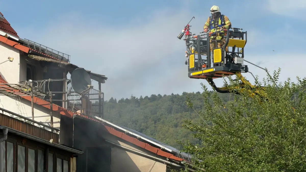 In einem Wohnhaus in Albstadt Ebingen ist am Donnerstag ein Feuer ausgebrochen.