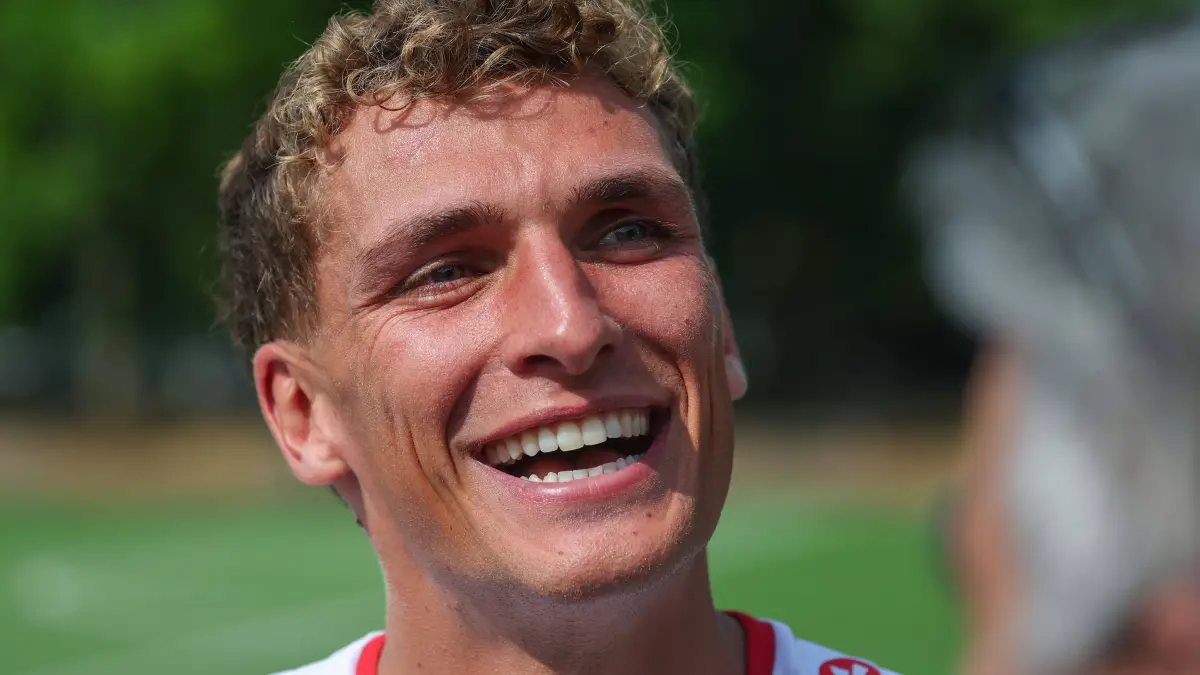 VfB Stuttgart Trainingsauftakt: 2026.07.16, Deutschland, Stuttgart, Fußball VfB Stuttgart Trainingsauftakt, Grischa Prömel *** July 16, 2026, Germany, Stuttgart, Soccer: VfB Stuttgart Starts Training, Grischa Prömel