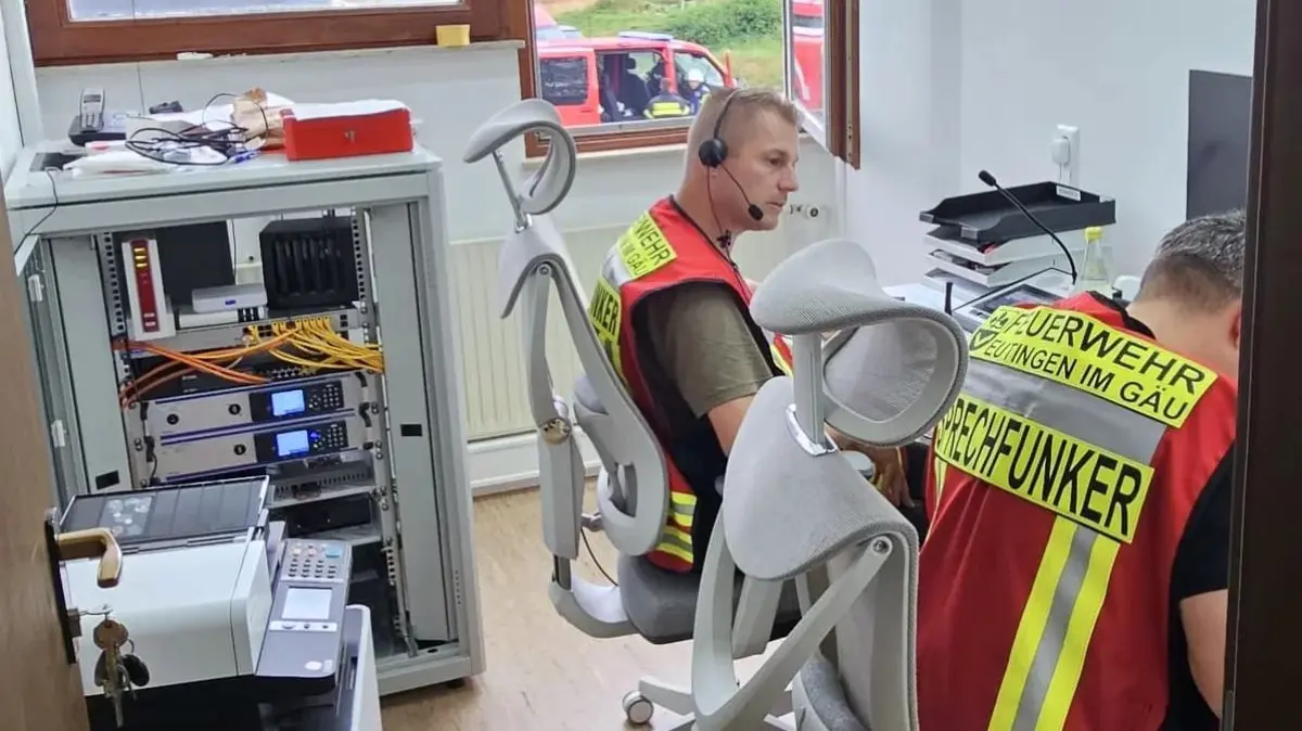 Unwetter in Eutingen am 16. Juli - Feuerwehr im Einsatz