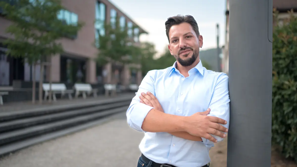 Oliver Maier will Bürgermeister in Bad Liebenzell werden.