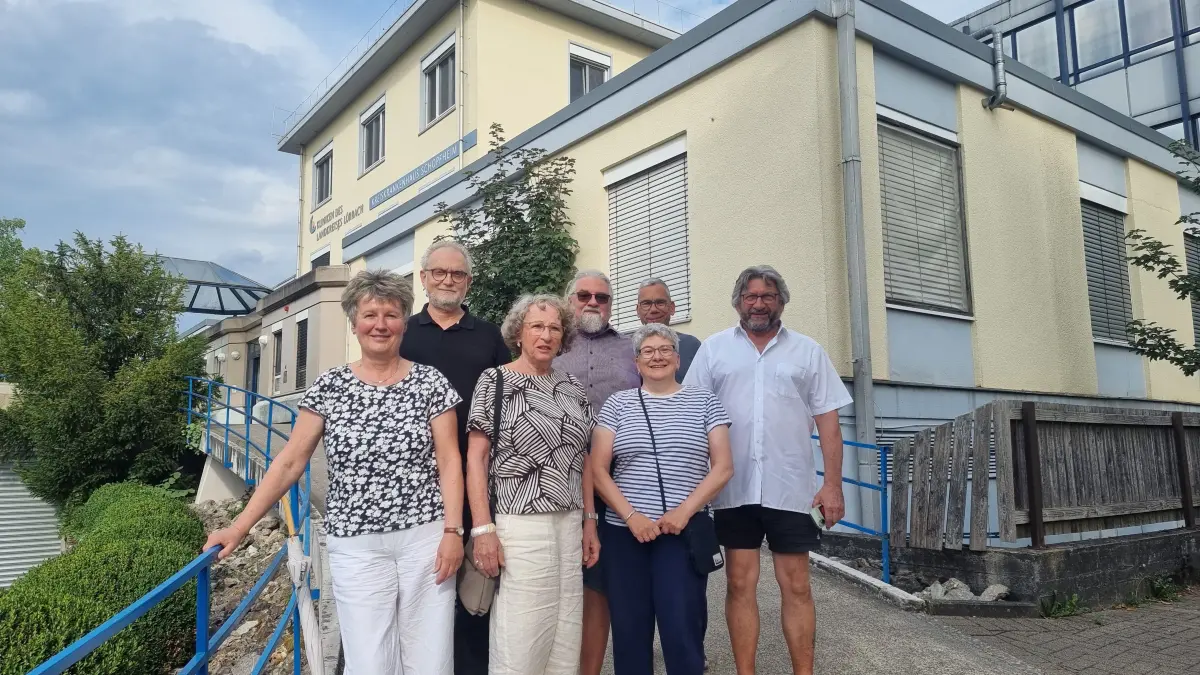 Die Gründer der IG Zukunft Klinik-Areal (v.l.): Sabine Imping, Thomas Peither, Astrih Theilacker, Hans Zeiher, xxx Zeiher, xxx Maraun und Roland Matzker