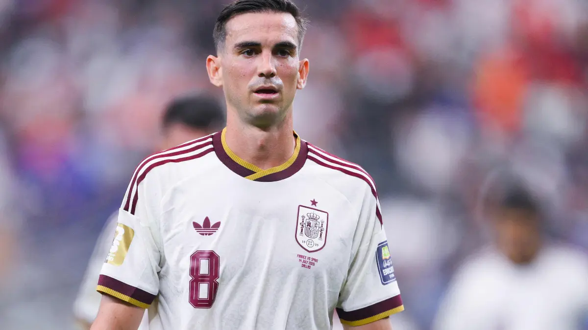 France v Spain: Semi Final - FIFA World Cup 2026: ARLINGTON, TEXAS - JULY 14: Fabian Ruiz #8 of Spain looks on during the FIFA World Cup 2026 Semi Final match between France and Spain at Dallas Stadium on July 14, 2026 in Arlington, Texas. David Ramos/Getty Images/AFP (Photo by David Ramos / GETTY IMAGES NORTH AMERICA / Getty Images via AFP)