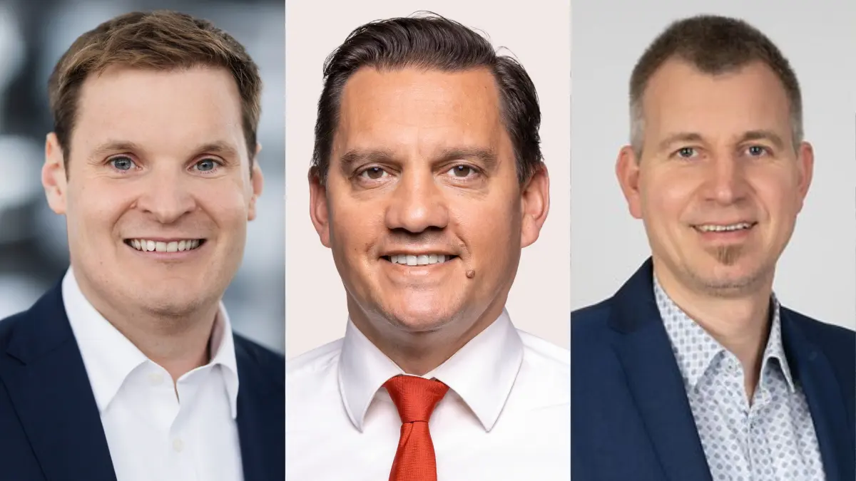 "Abgeordnetenwatch" hat die Lahrer Bundestagsabgeordneten Yannick Bury (CDU, von links), Johannes Fechner (SPD) und Michael Blos (AfD) bewertet.