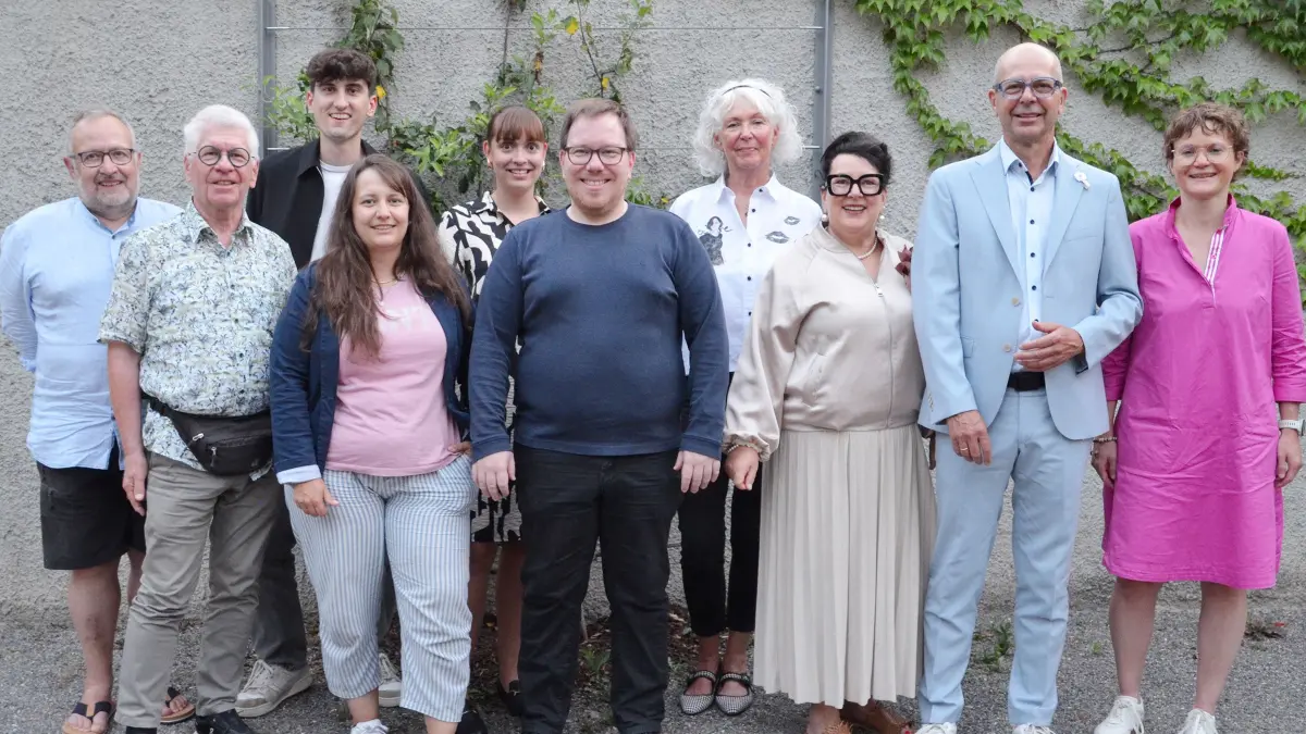 Einige der neugewählten Vorstandsmitglieder der Rottweiler CDU traten vor die Kamera (von links): Wolfgang Blust, Martin Baumgartner, Carl Zimmerer, Carmen Jäger, Katharina Bechtold, Alexander Brede, Gabriele Wilbs-Müller, Annette Wenzler, Axel Wenzler und Miriam Kammerer.