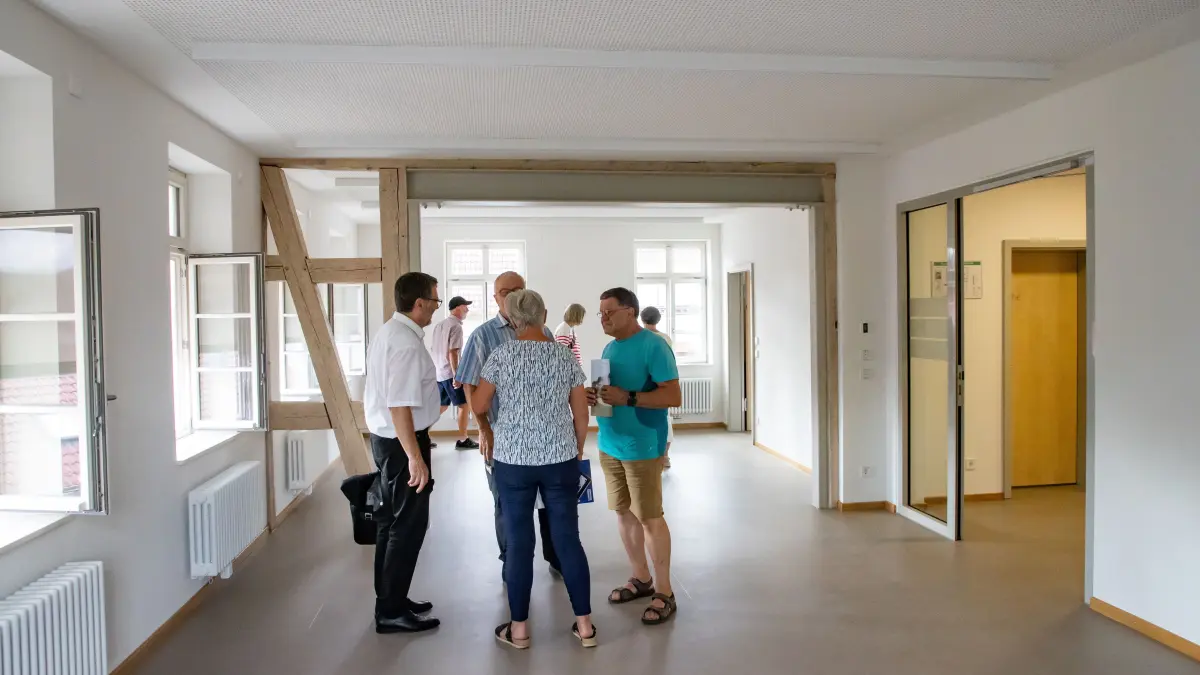 Das neue Rathaus ist ein Ort der Begegnung.