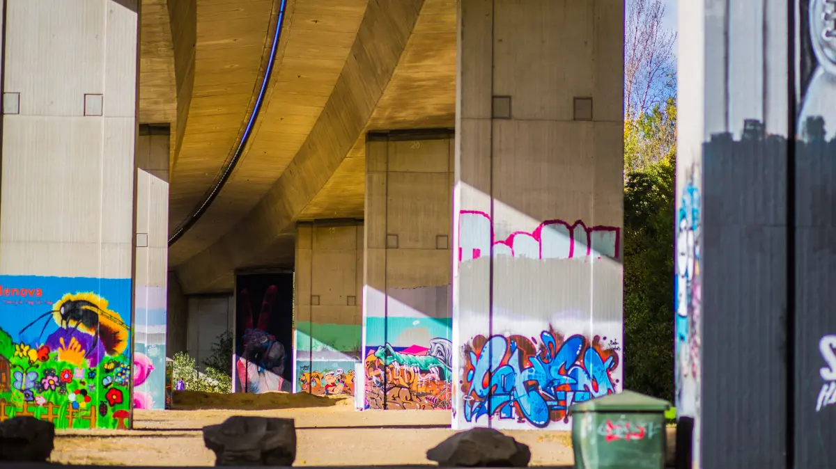 Die Lörracher "Bridge-Gallery" bietet eine Plattform für Graffiti-Kunst.