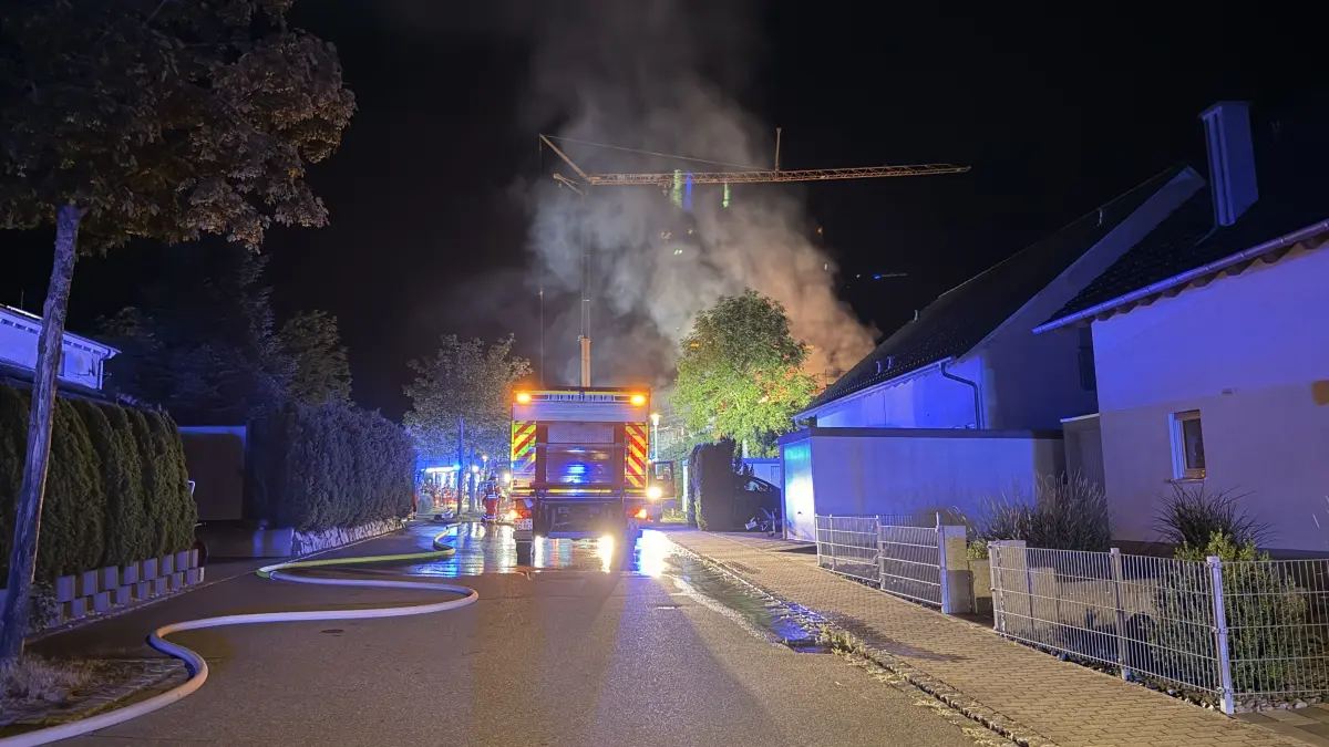 Die Feuerwehr war in der Nacht auf Samstag in Bad Dürrheim im Einsatz.