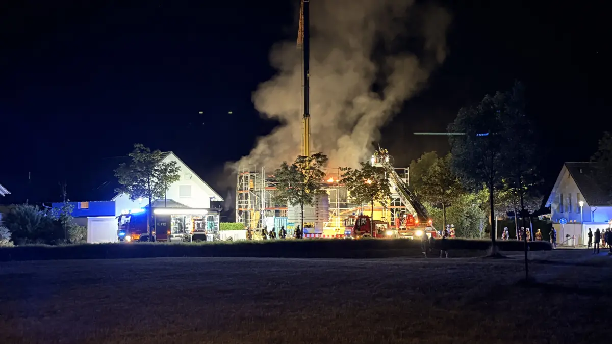 Die Feuerwehr war in der Nacht auf Samstag in Bad Dürrheim im Einsatz.